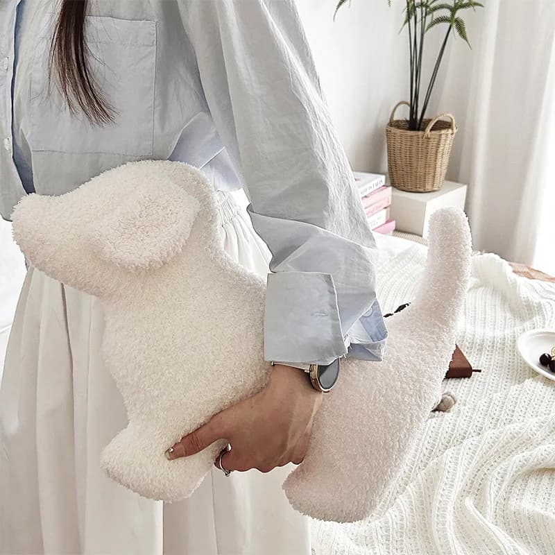 Cuscino Decorativo a Forma di Cane Cartone Animato, Morbido e Adorabile, Ideale per la Pausa Pomeridiana, Regalo per Bambini, Essenziale per Cameretta, Soggiorno e Divano, Accogliente e Giocoso