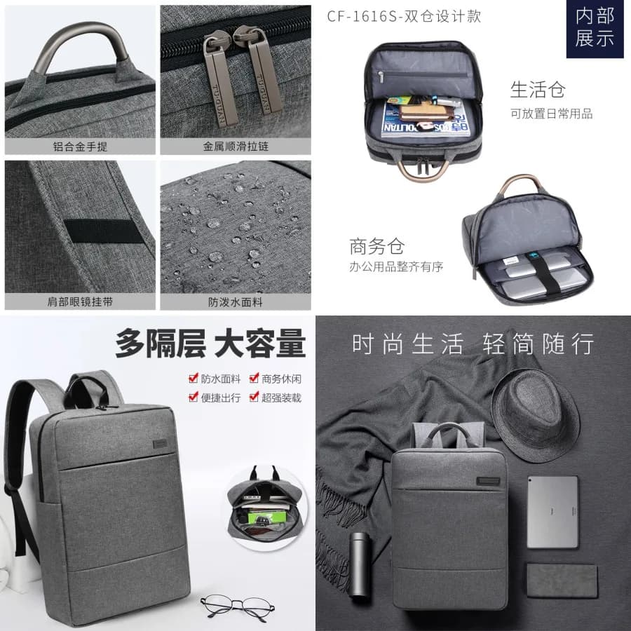 daNew style[[Promotion] - travel backpack, work backpack, notebook bag in men's canvas, gift backpack