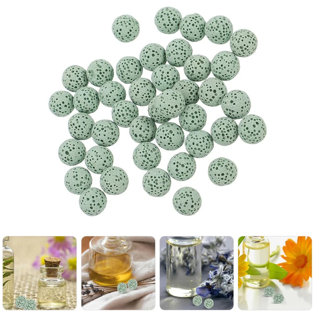 39 Pieces Perle Diffuser of Aromi in Vulcan Lava, Absorbers of Natural Essential Oils, Deodorant for Car, Home, Office, Long-Term Aroma