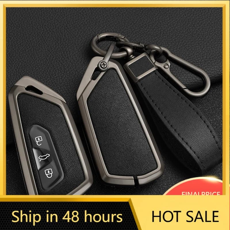 Cover per Chiave Auto in Lega con Modanature Decorative per VW Volkswagen Golf 8 MK8 ID.3 ID.4 Cupra Skoda Octavia A8 SEAT Leon MK4 2020 2021