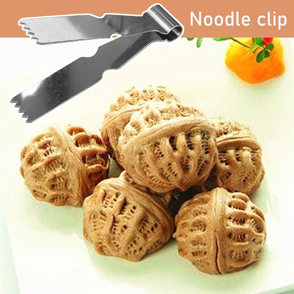 Pinzette per Decorazione Pasticceria in Acciaio Inossidabile, Strumento per Modellare Fiori di Pasta, Stampi per Biscotti a Forma di Noce, Pinzette per Decorare Impasti, Strumento per Modellare Fiori di Pasticceria