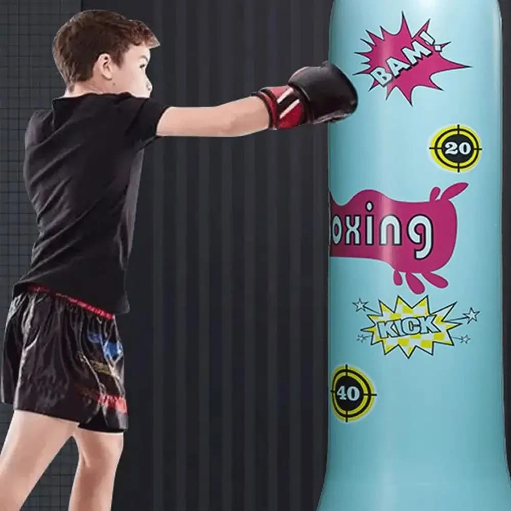 Inflatable Boxing Sandbag Thickened Promote Development Children Punching Bag 120/160cm Boxing Training Fitness Sand Bag Gifts