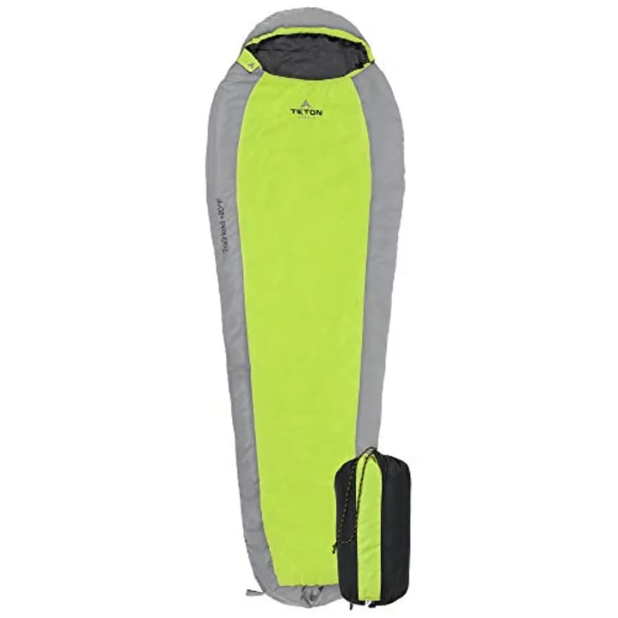 Sacco a pelo 20°F; Sacco a pelo a mummia leggero e caldo per adulti e bambini, ideale per campeggio, backpacking, escursioni
