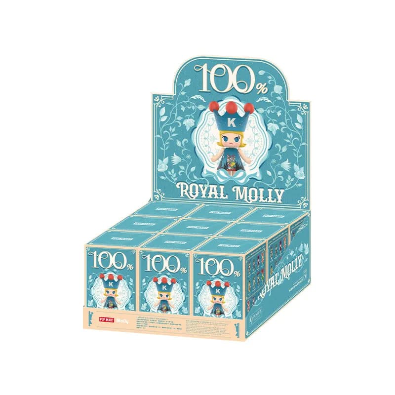POP MART MEGA ROYAL MOLLY 100% Anniversary Series 1 Blind Box Mystery Box Anime Figure Ornament Collectible Toy Gift