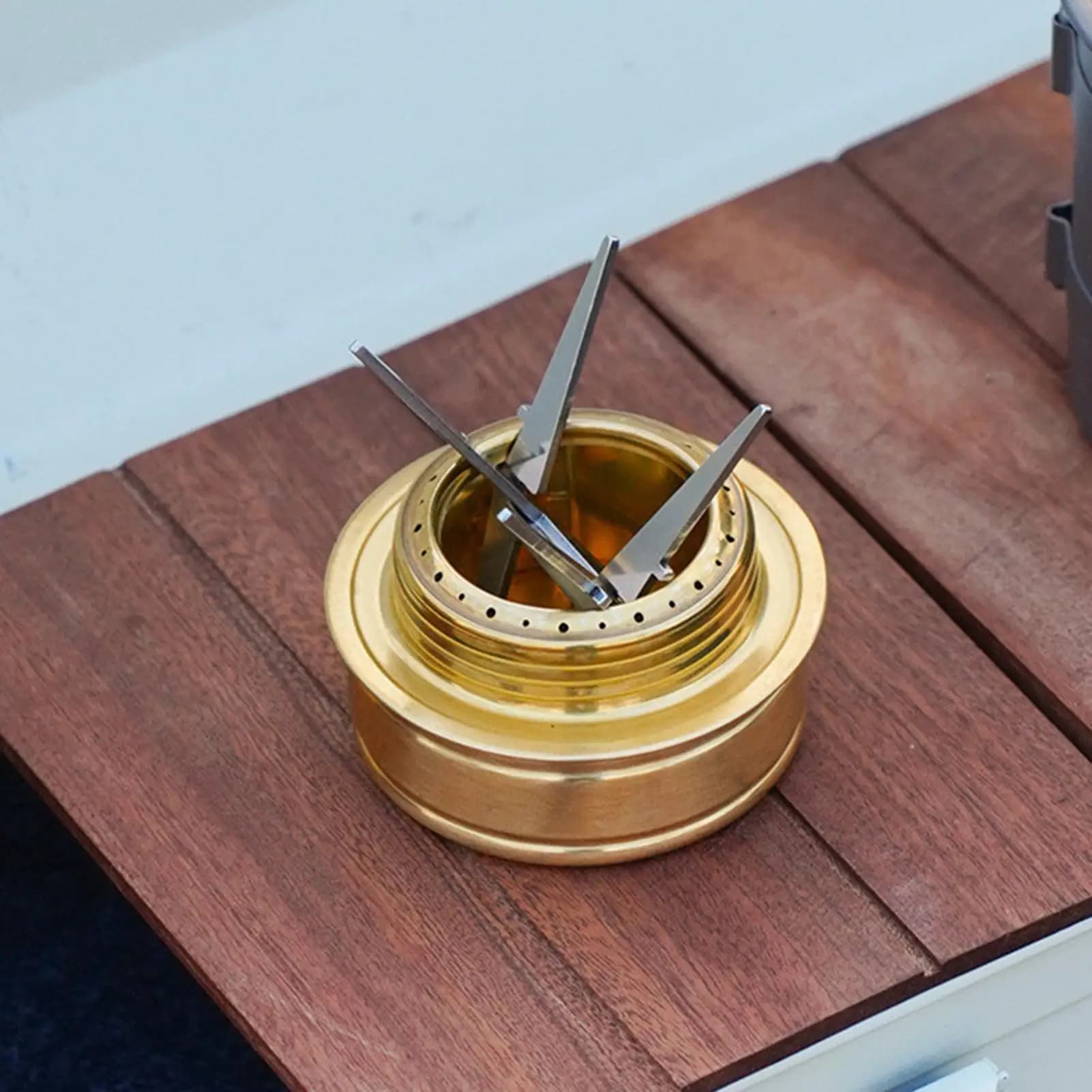 Portable Alcohol Stove Internal Bracket Stainless Steel Detachable Four-corner Kettle Bracket Outdoor Camping Accessories