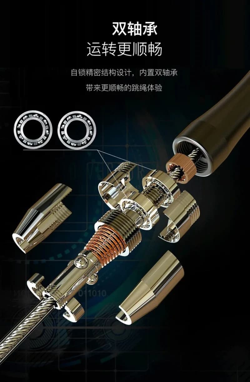 Weight‑Bearing Steel‑Wire Jump Ropes Fat Burning Weight Loss Skipping Rope for Home Gym Body Building Fitness Training