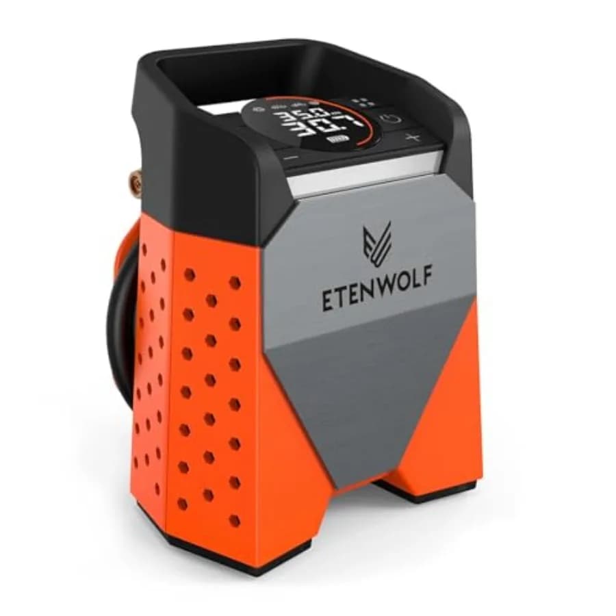 Compressore d'aria portatile ZEPHYR S3 per gonfiaggio pneumatici, gonfiaggio rapido in 1 minuto e ciclo di lavoro al 100%, pompa d'aria da 160 PSI per auto, SUV, biciclette.