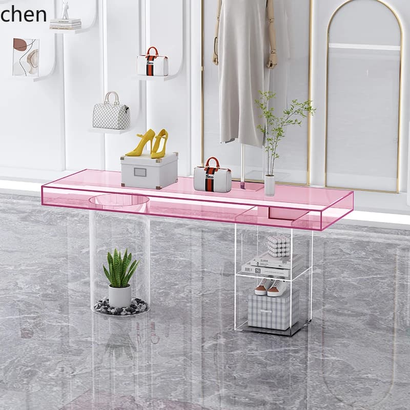 HXL acrilico Nakajima espositore negozio di abbigliamento negozio di scarpe e borse espositore per acqua corrente cabina da tavolo Nakajima