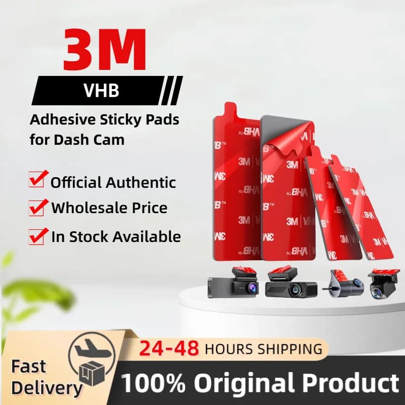 10 pieces original 3M VHB stickers stickers for Dash Cam adhesive tape two-sided windscreen car dashboard supports for GPS camera
