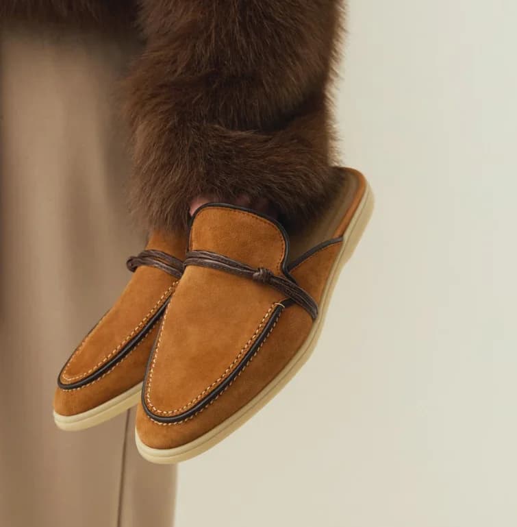Men's Moccasins Luxury Designer Middle East Nappa Suede Leather 2025 Slippers on High Quality Flat Work Shoes