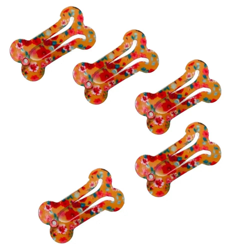 Griglia per accessori per peli di animali domestici, fermagli per capelli a forma di osso con motivo a strisce, forcina per animali domestici, forniture per toelettatura per gatti, fermaglio per peli di cani
