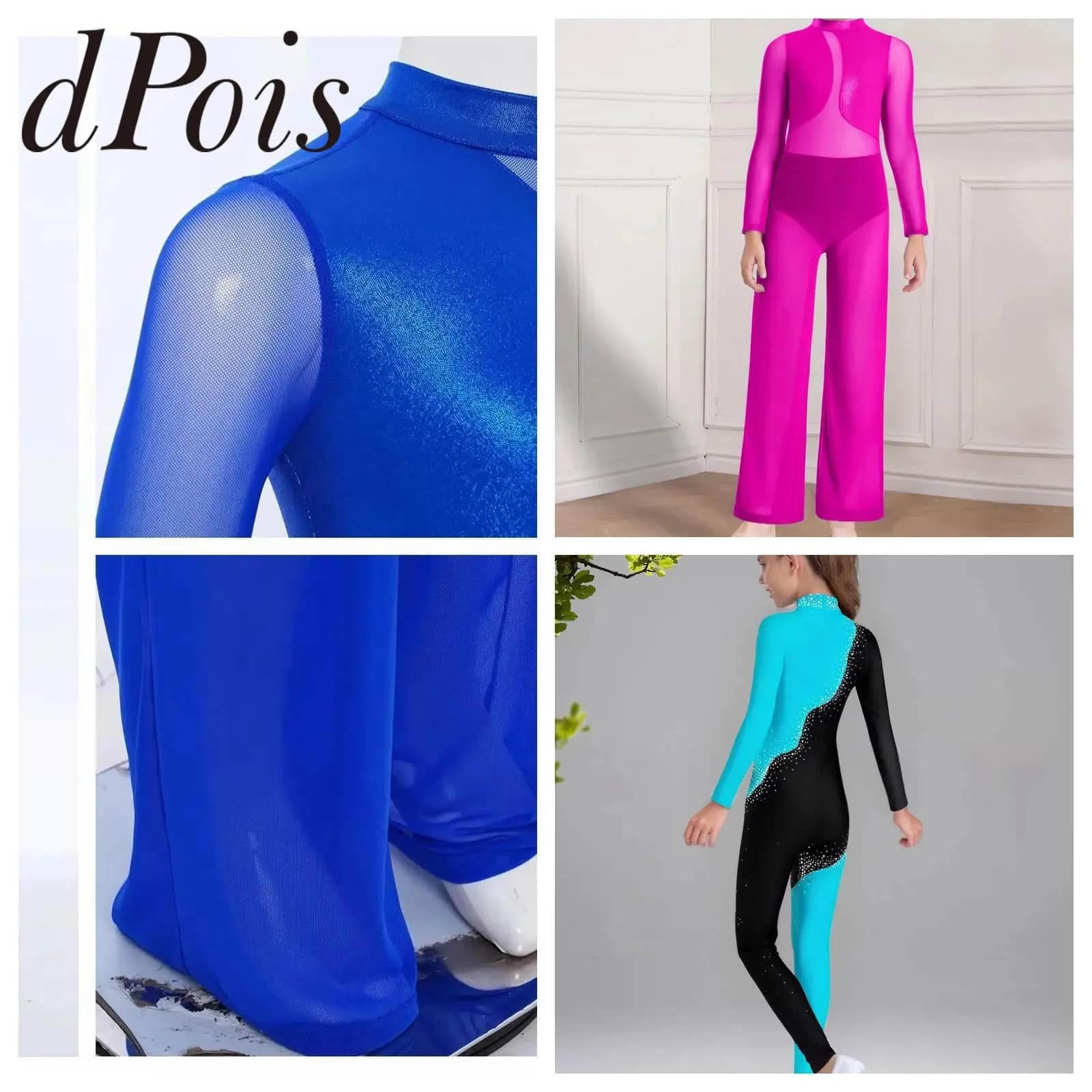 2025 Yoga Jumpsuit Girls Ballet Dance Unitards Kids Artistic Figure Skating Tights Children Rhythmic Gymnastic Leotard