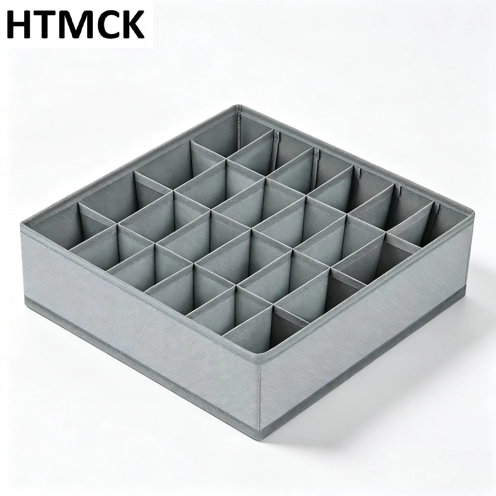 24 Compartments Fabric Storage Box Foldable Stackable Drawer Organizer Space Saving for Socks Ties Underwear Closet Storage