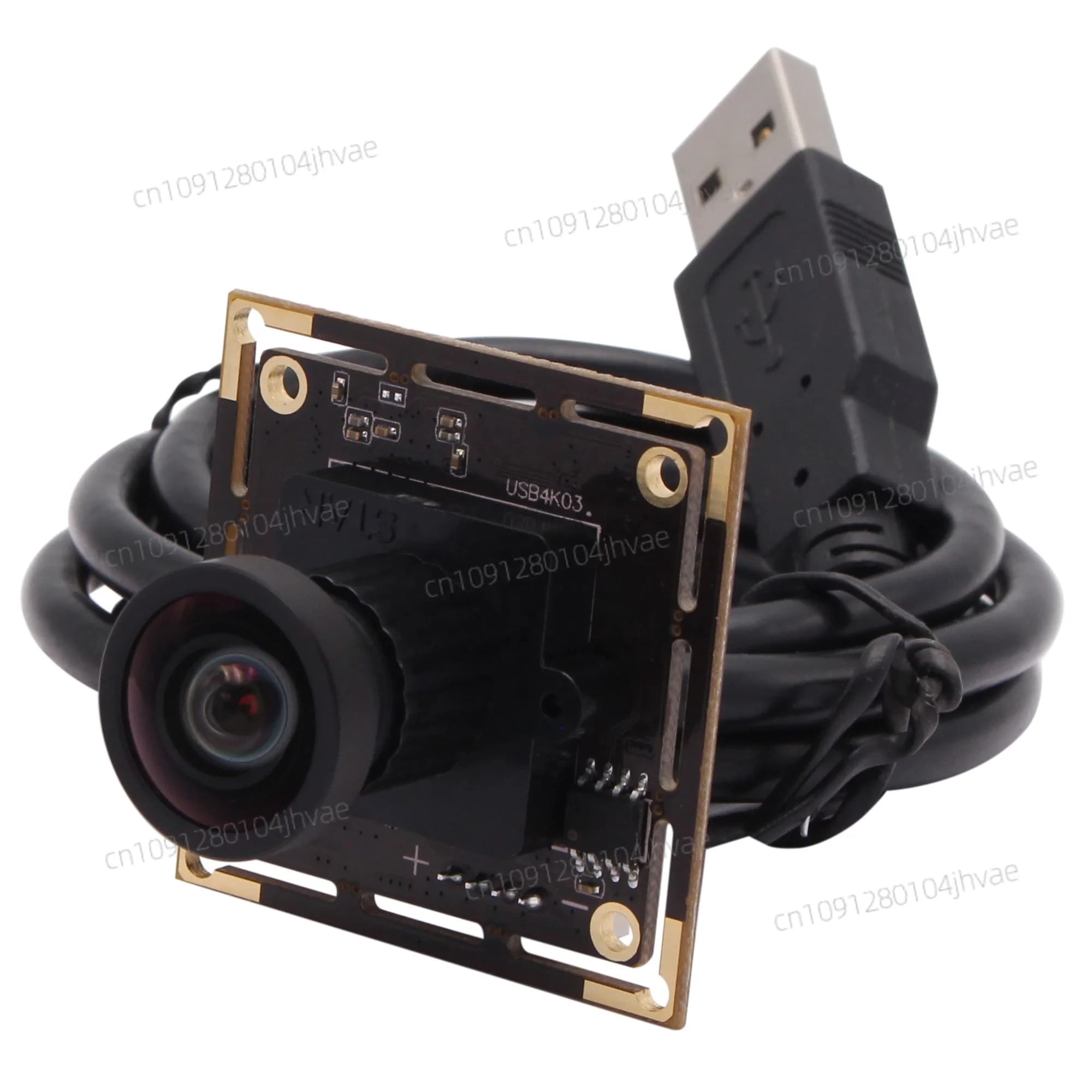 ELP 4K wide angle camera 120 degrees low distortion CMOS IMX415 HD 2160P 30fps Webcam PC UVC for Raspberry Pi, OBS