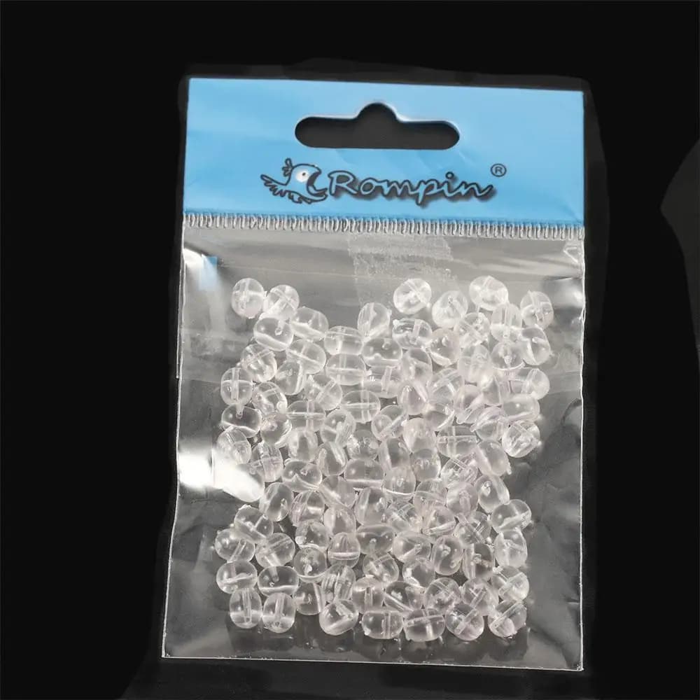 Esca Double Beaded Fishing Footage Fishing bait Fishing float Transparent beads Fishing beads Fishing beads Crossed beads Fishing beads Double cross hole