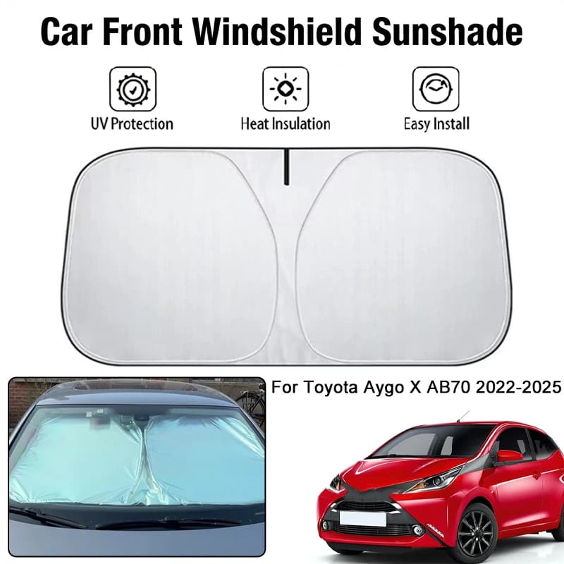Parasole per Parabrezza Anteriore Auto per Toyota Aygo X AB70 2022-2025, Protezione UV e Isolamento Termico per Interni Auto