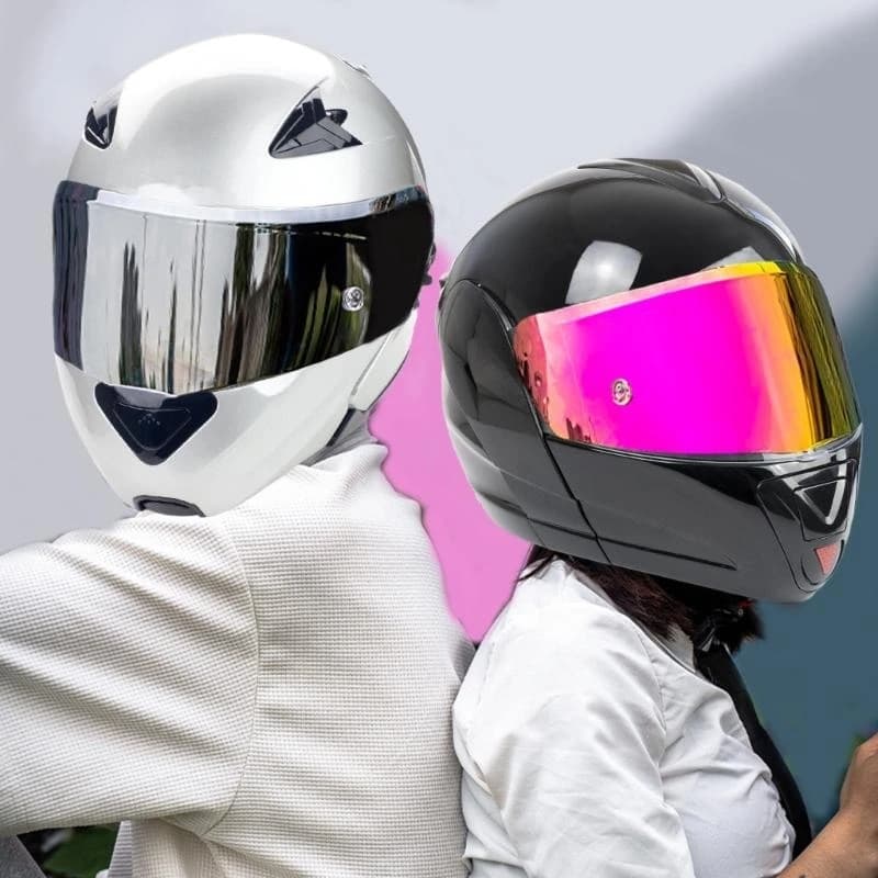 Ciclisti pattinatori caschi motociclistici per lenti faccia rapida cambio rapido per soman giorno usa x37f