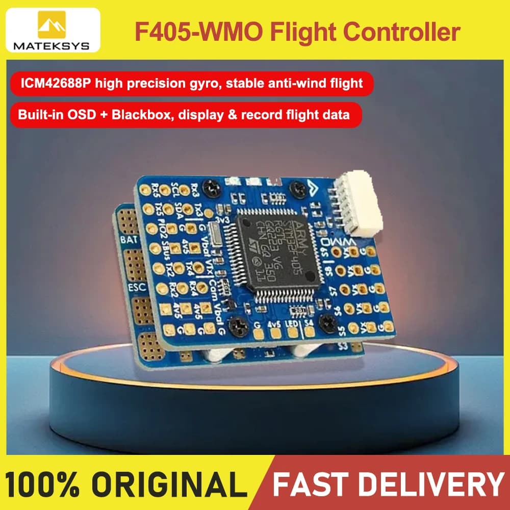 MATEK F405-WMO FC STM32F405 ICM42688P Built-in OSD Blackbox ArduPilot For RC Fixed Wing VTOL Drone Accessories