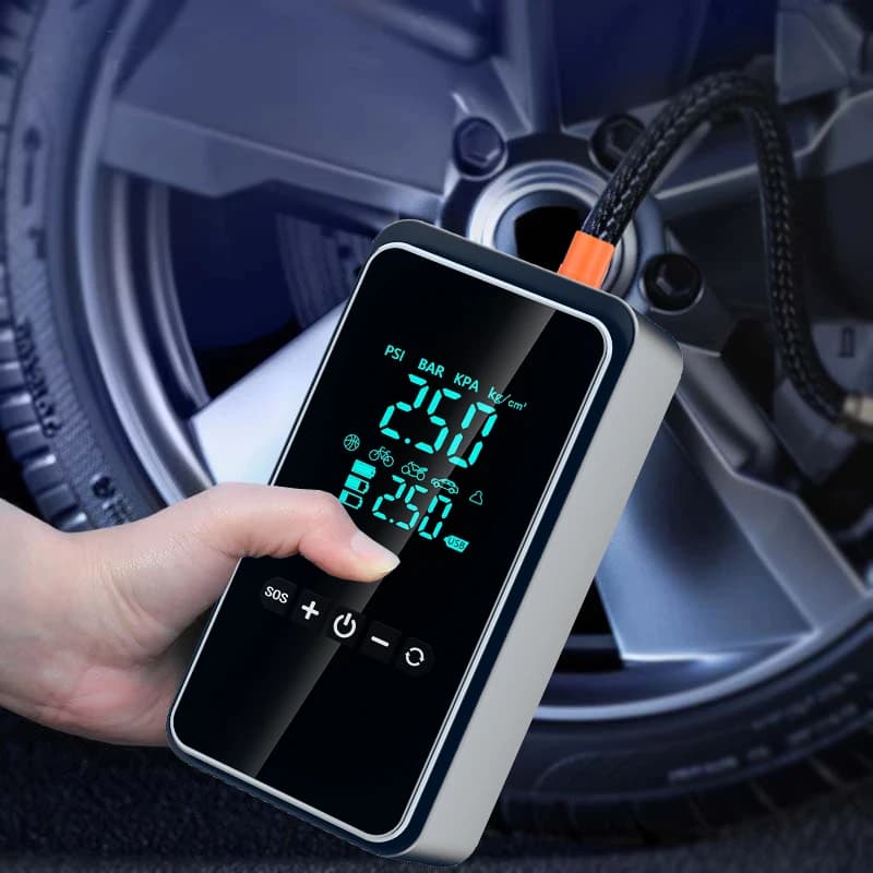 Compressore d'aria portatile senza fili della pompa di aria dell'automobile per il gonfiatore elettrico della gomma della palla 150PSI della bicicletta del motociclo dell'automobile con l'esposizione digitale