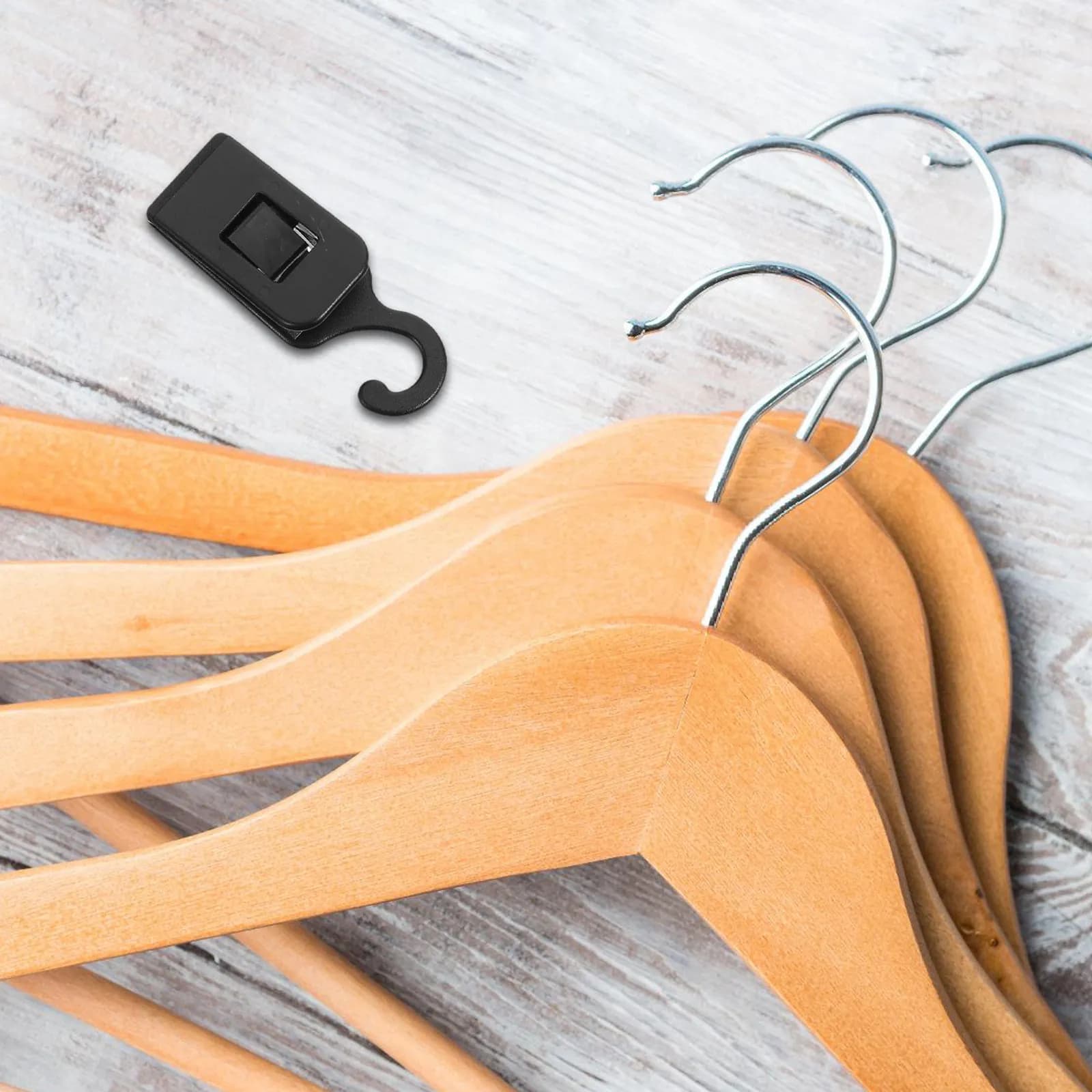 12Pcs Hanging Clips Matte Black Laundry Hooks for Closet Organizer Skirt Curtain Towel Sock Storage Home Travel