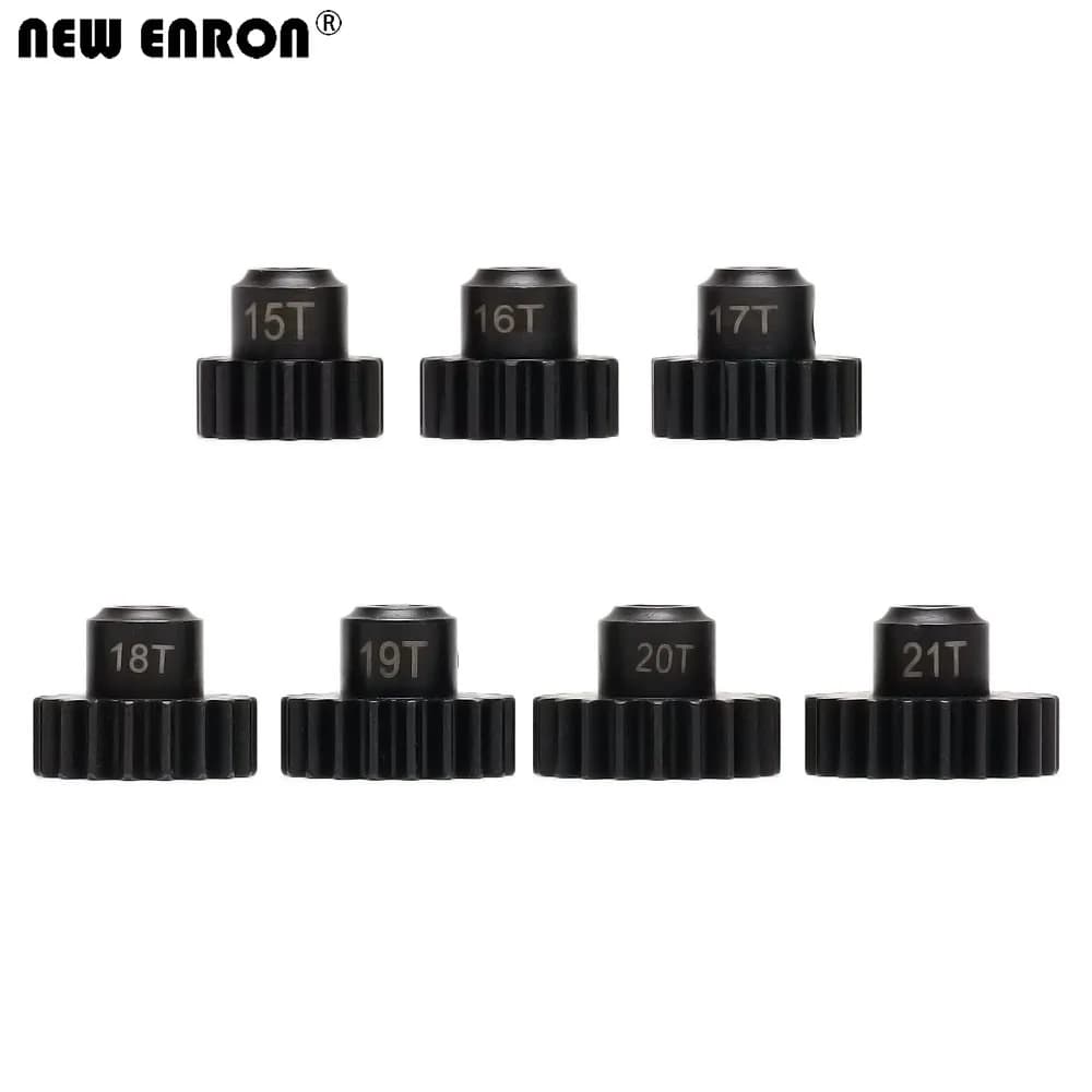 Nuovo pignone in acciaio ENRON 15T 16T 17T 18T 19T 20T 21T denti 1 Mod 5MM albero # 6491X per RC Traxxas XMaxx 77086-4 E-Revo