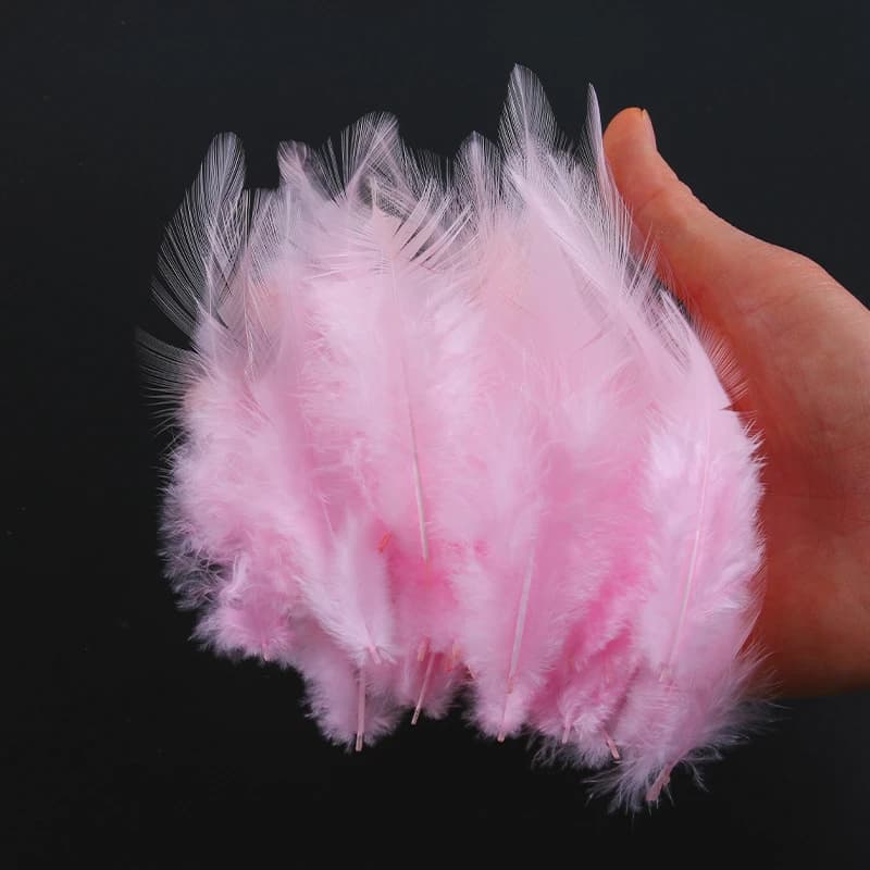 10-15cm Pheasant Feathers for Needlework Jewelry Handicrafts Pink Plumes Chicken Dream Catcher Fly Tying Materials Accessories