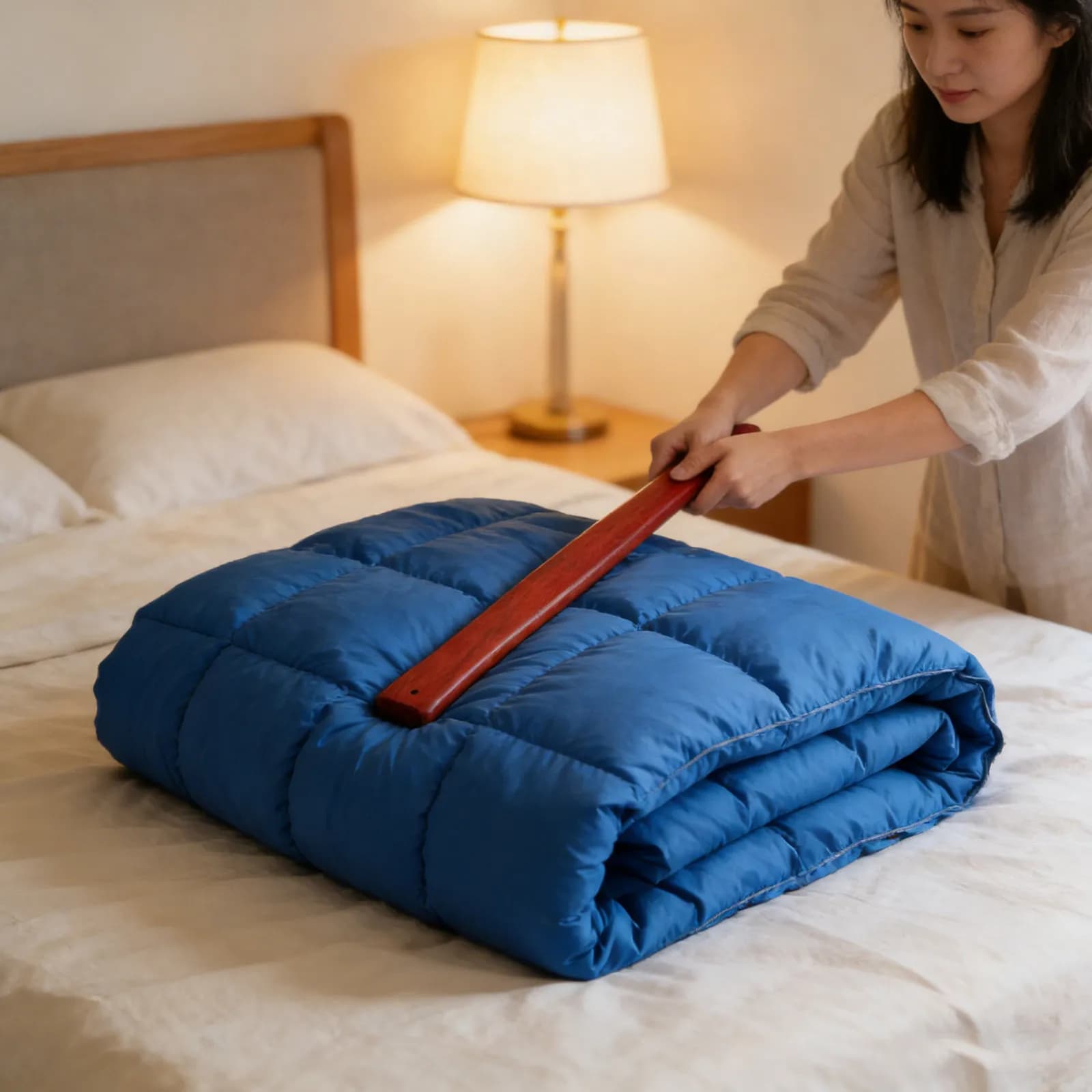 Strumento per la pulizia di tappeti e coperte, efficace per la rimozione della polvere da piumoni e biancheria da letto, per uso domestico