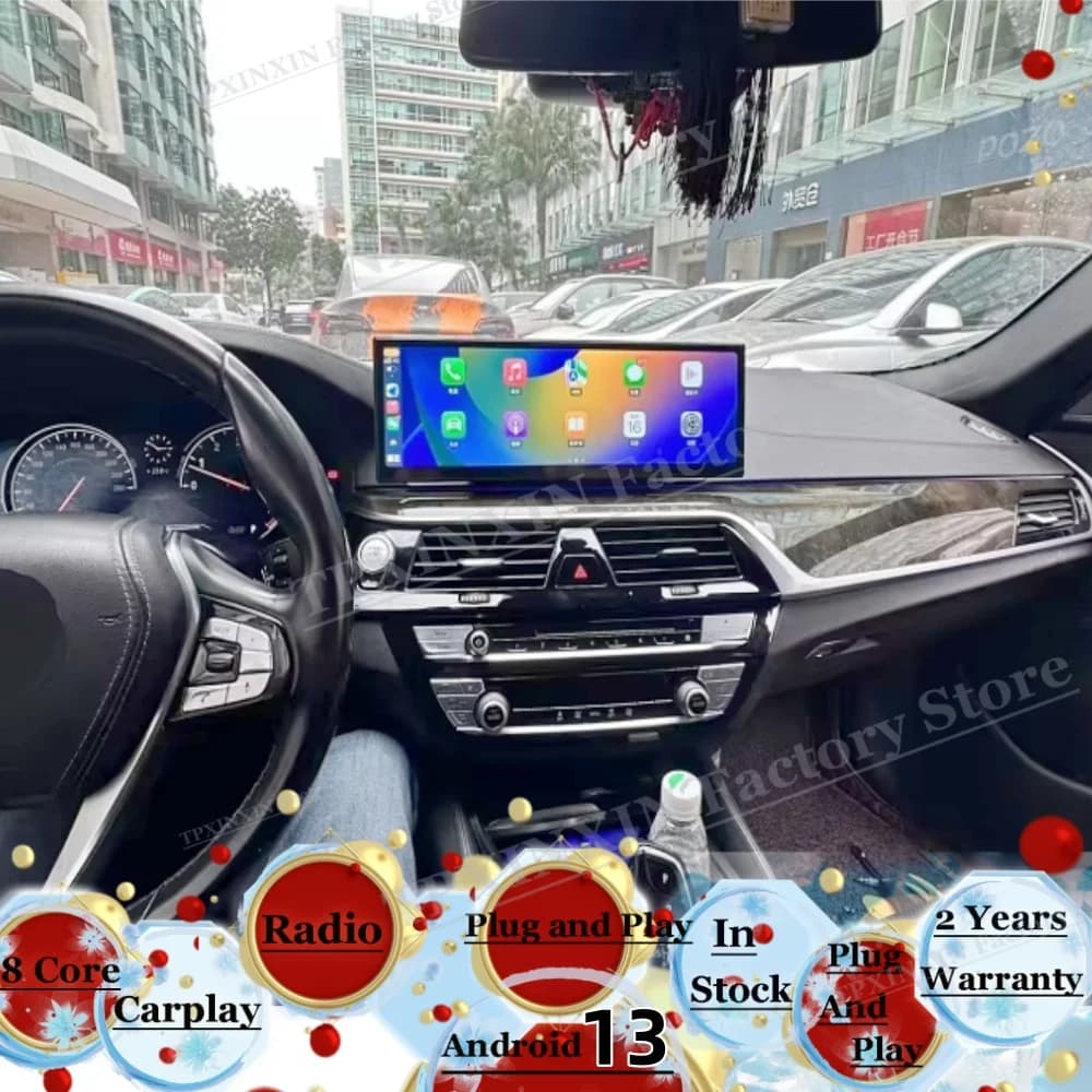 14.9 Inch For BMW 5 Series G30 G38 2018~2023 Car Radio With Android Automotive Multimedia GPS Navigation Receiver IPS Head Unit