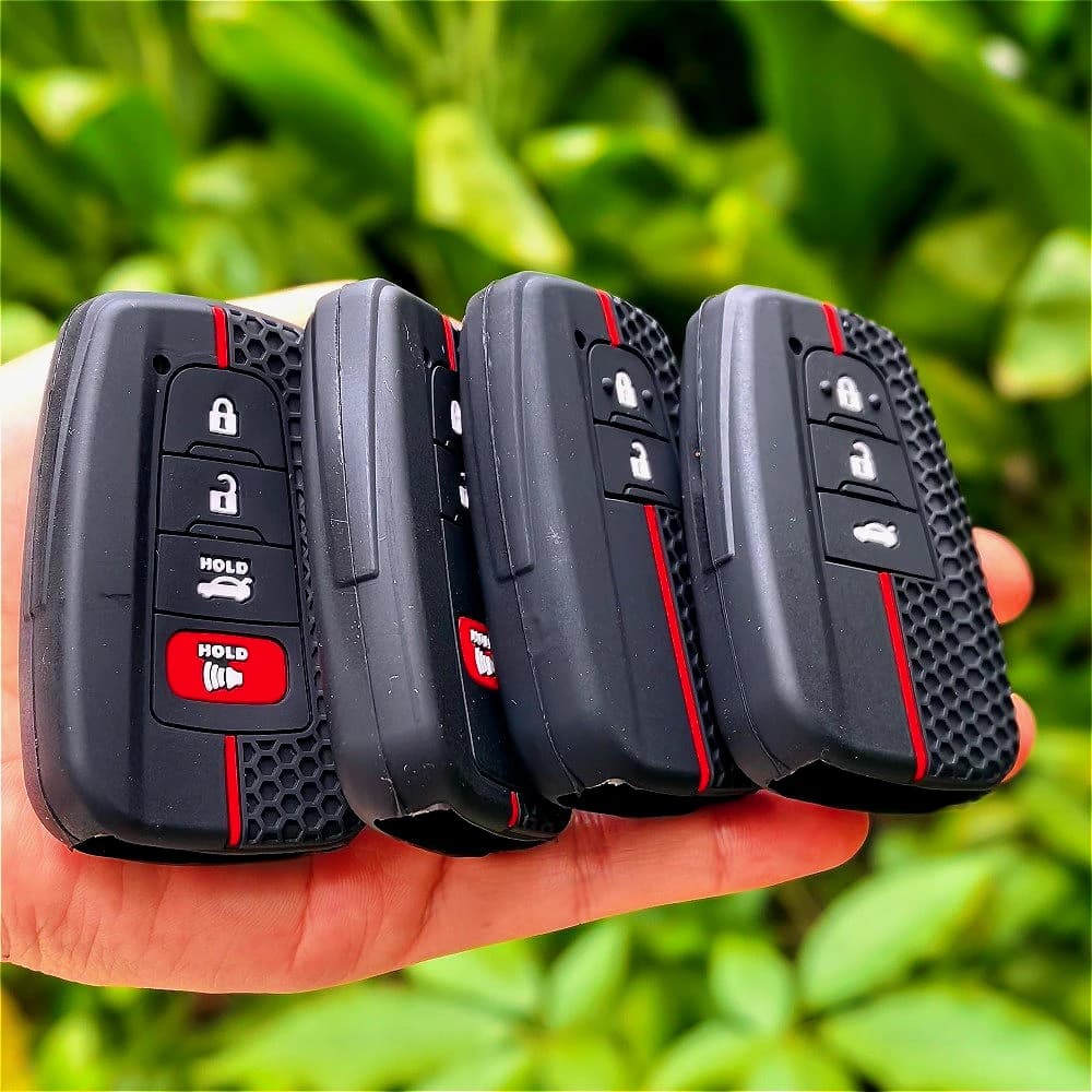 Custodia per chiave a distanza in silicone per Toyota CHR Camry Corolla RAV4 Highlander C-HR Prius Land Cruiser Prado Accessori Shell