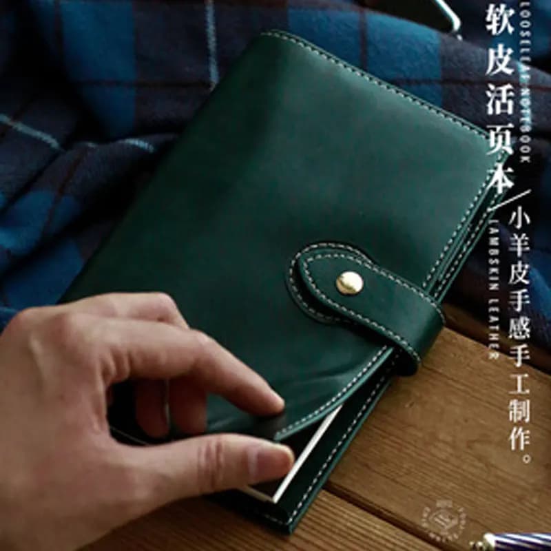 Forest A6/A5 Soft PU Leather DIY Binder Notebook Cover Diary Agenda Planner Paper Cover School Stationery