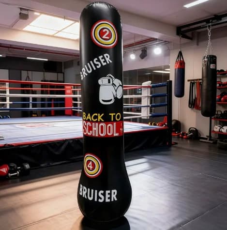 Inflatable Boxing Sandbag PVC Thickened Punching Bag Bounce-Back Leak-proof Fitness Sand Bag for Adults Outdoor Indoor Training