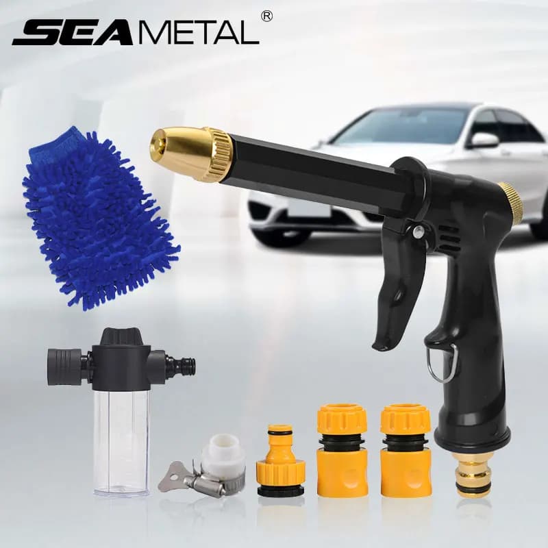 Pistola ad acqua ad alta pressione Pistole a spruzzo d'acqua Kit Irrigatore per auto Detergente per la pulizia della schiuma Detergente per lavaggio auto Irrigazione Irrigazione