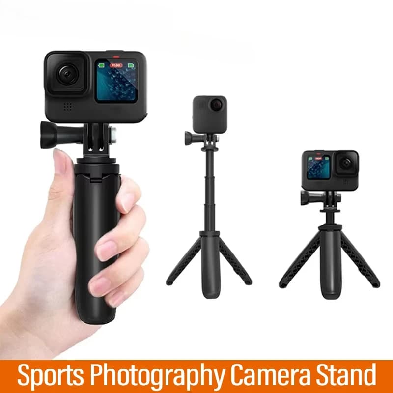 Supporto per fotocamera per fotografia sportiva supporto per Selfie portatile portatile treppiede da tavolo retrattile fotografia all'aperto per Gopro 111/2/13