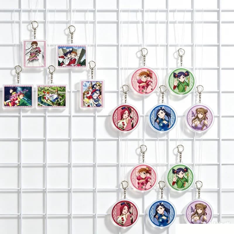 My-Otome 6cm Mashiro Bluenet Mai Tokiha Arika Yumemiya Nina Weng Acrylic Pendant Keychains Bag Decorations Festivals Gifts