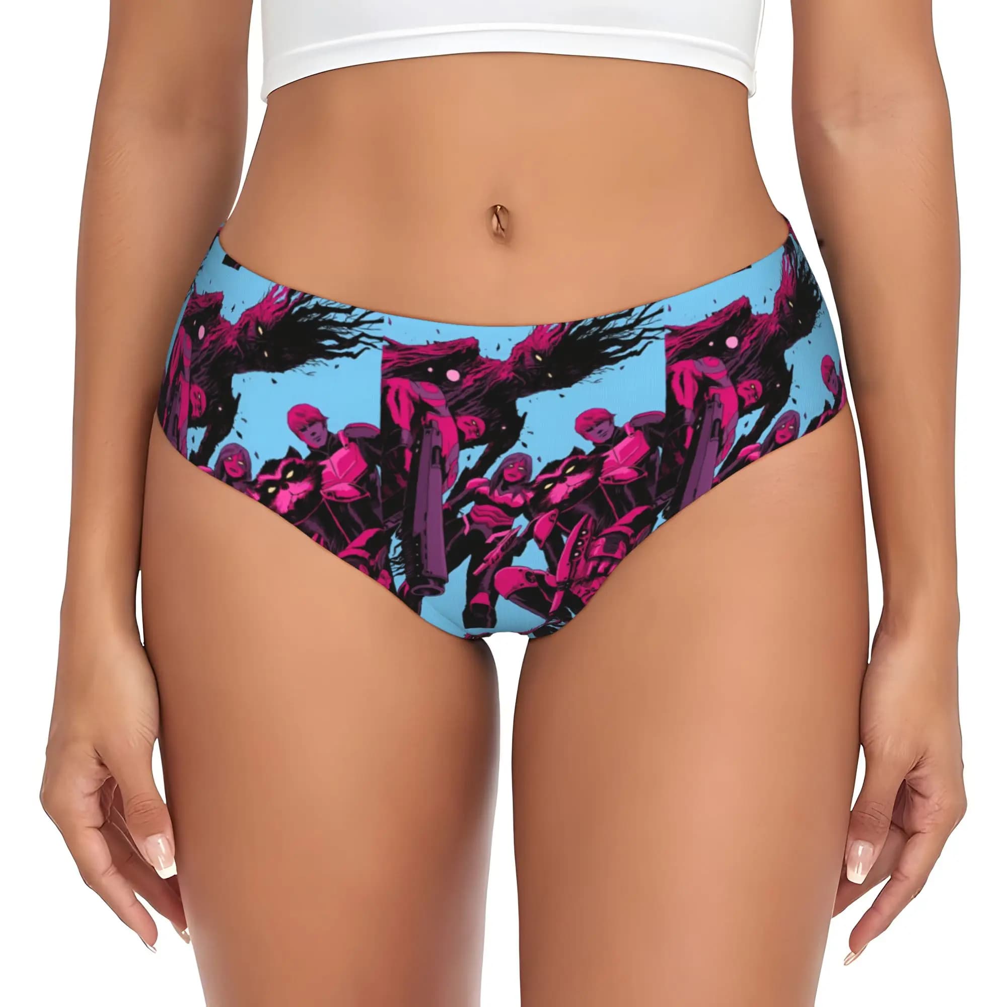 Slip personalizzati The Guardians Of Anime The Galaxy, slip da donna elasticizzati e traspiranti
