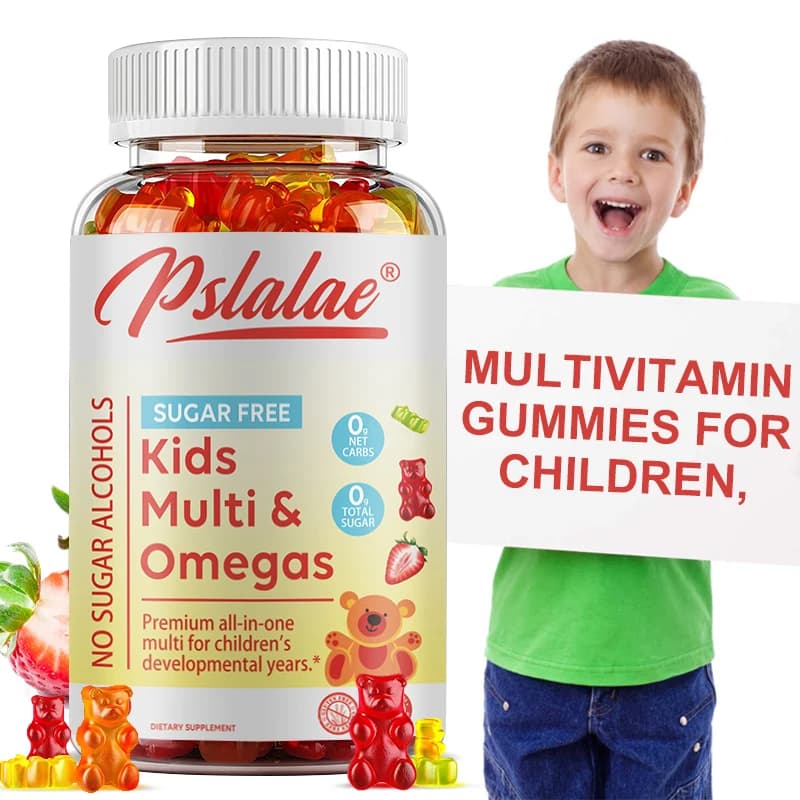 Kids Multivitamins Gummies - Support Children's Development, Provides Energy, Supports Brain, Eye & Overall Healthy Development