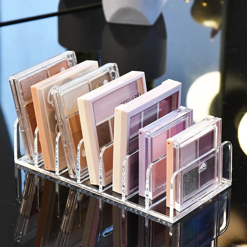 1pcs Acrylic Compact Eyeshadow Palette Organizer Display Tray Storage Box Cosmetics Rack Makeup Tools Holder Drawer Organizer