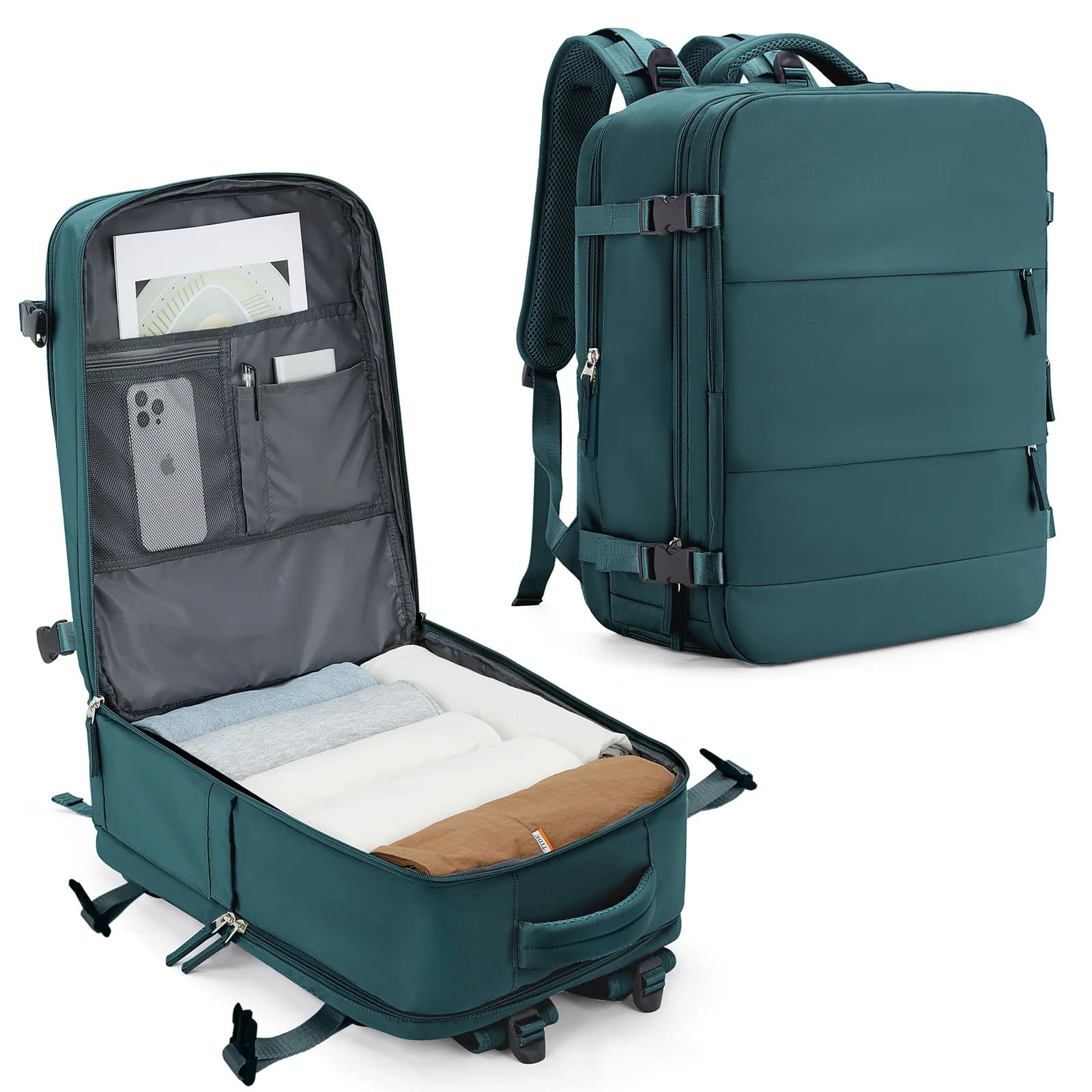 Ryanair Backpack, Airline-Approved Hand Luggage Cabin Max Travel Backpack for Women Men, 14in Laptop Backpack