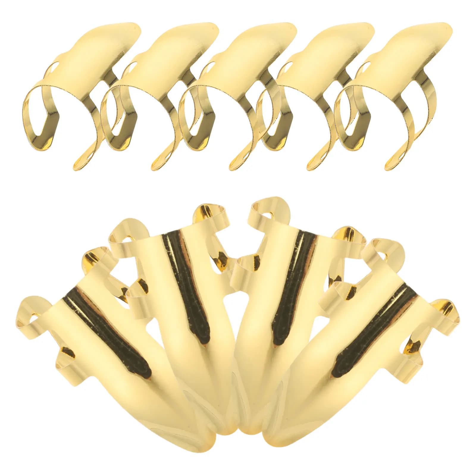 Set di 9 Plettri in Acciaio Inossidabile Universali per Chitarra, Basso, Strumenti Acustici ed Elettrici