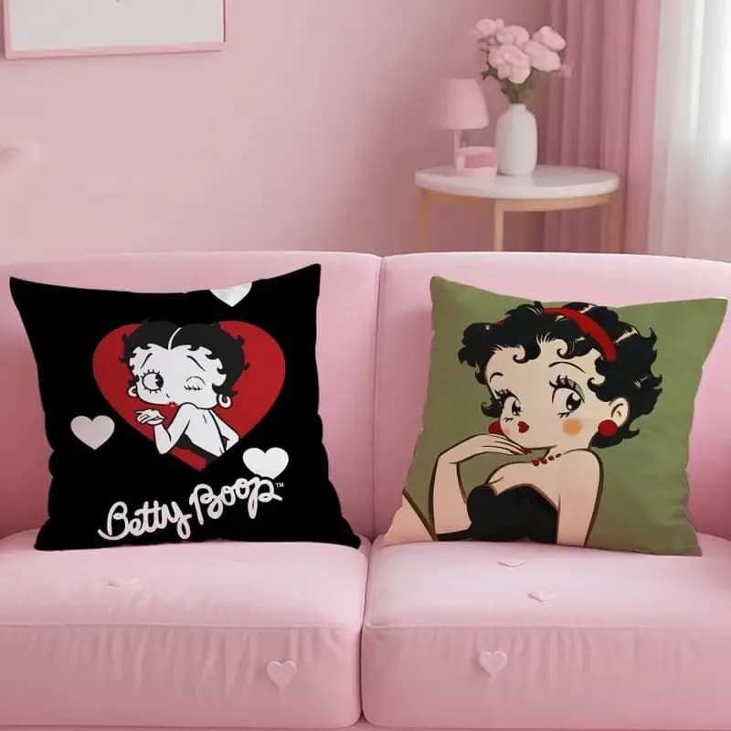 VIKAMA Decorative Federa with anime print, soft and comfortable cover with hidden zipper, suitable for car sofas