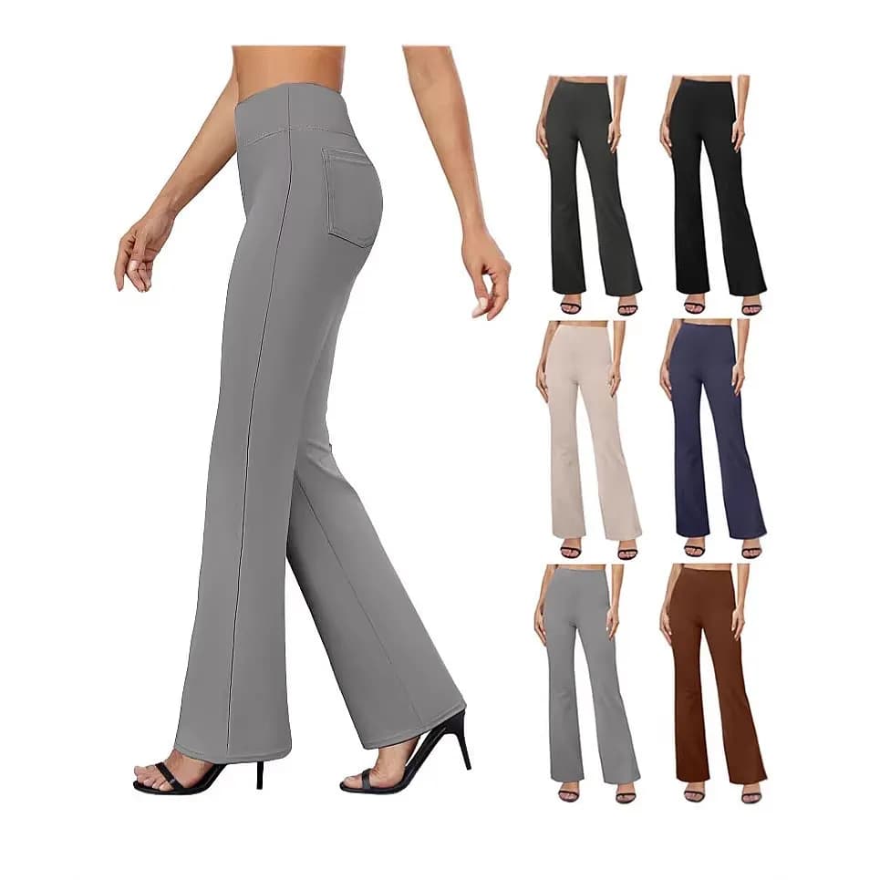 Womens Yoga Pants High Waisted Tummy Control Bootcut Sweatpants Workout Leggings