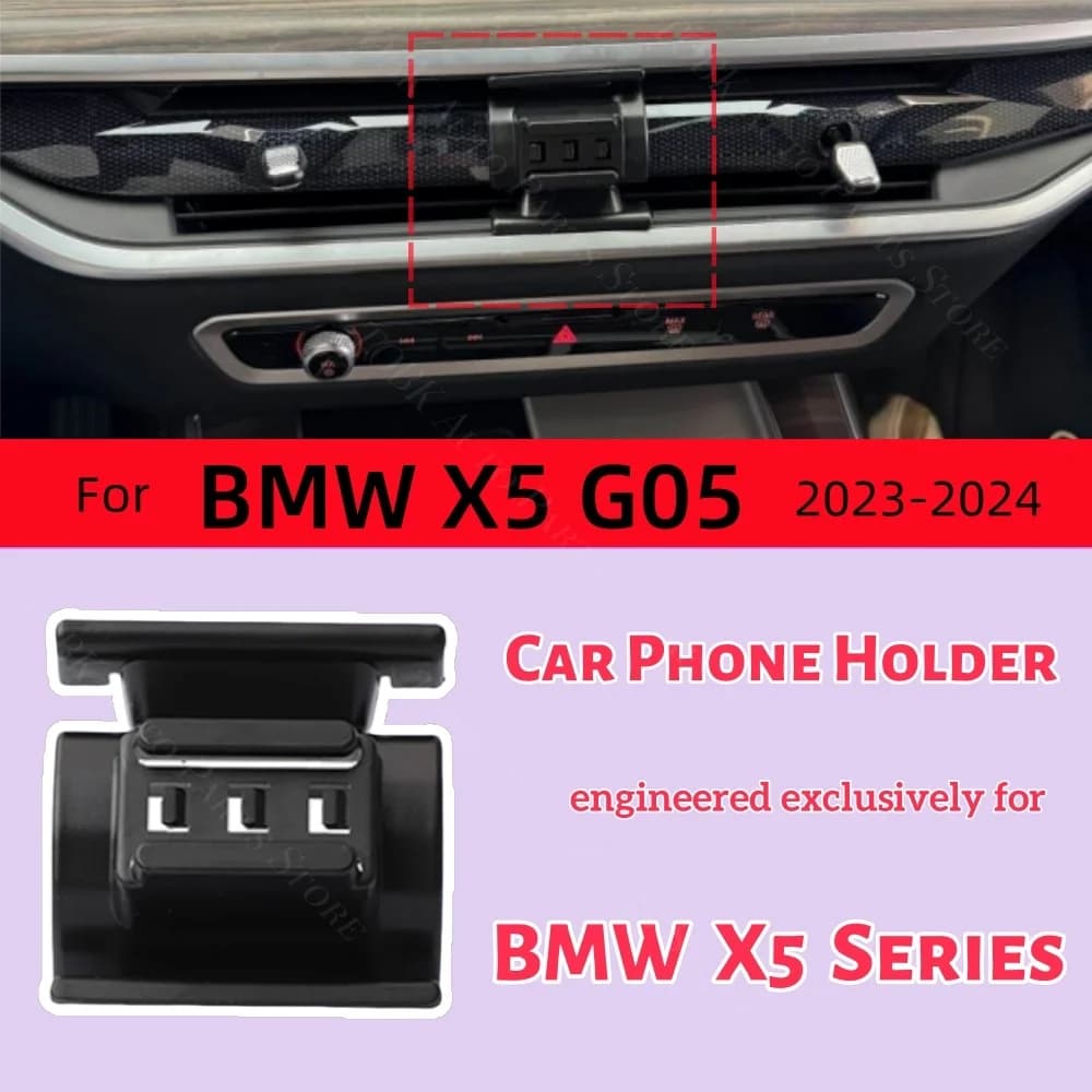 Supporto magnetico per telefono per BMW X5 G05 2023 2024 Ricarica wireless Speciale staffa fissa Base Accessori per montaggio MagSafe