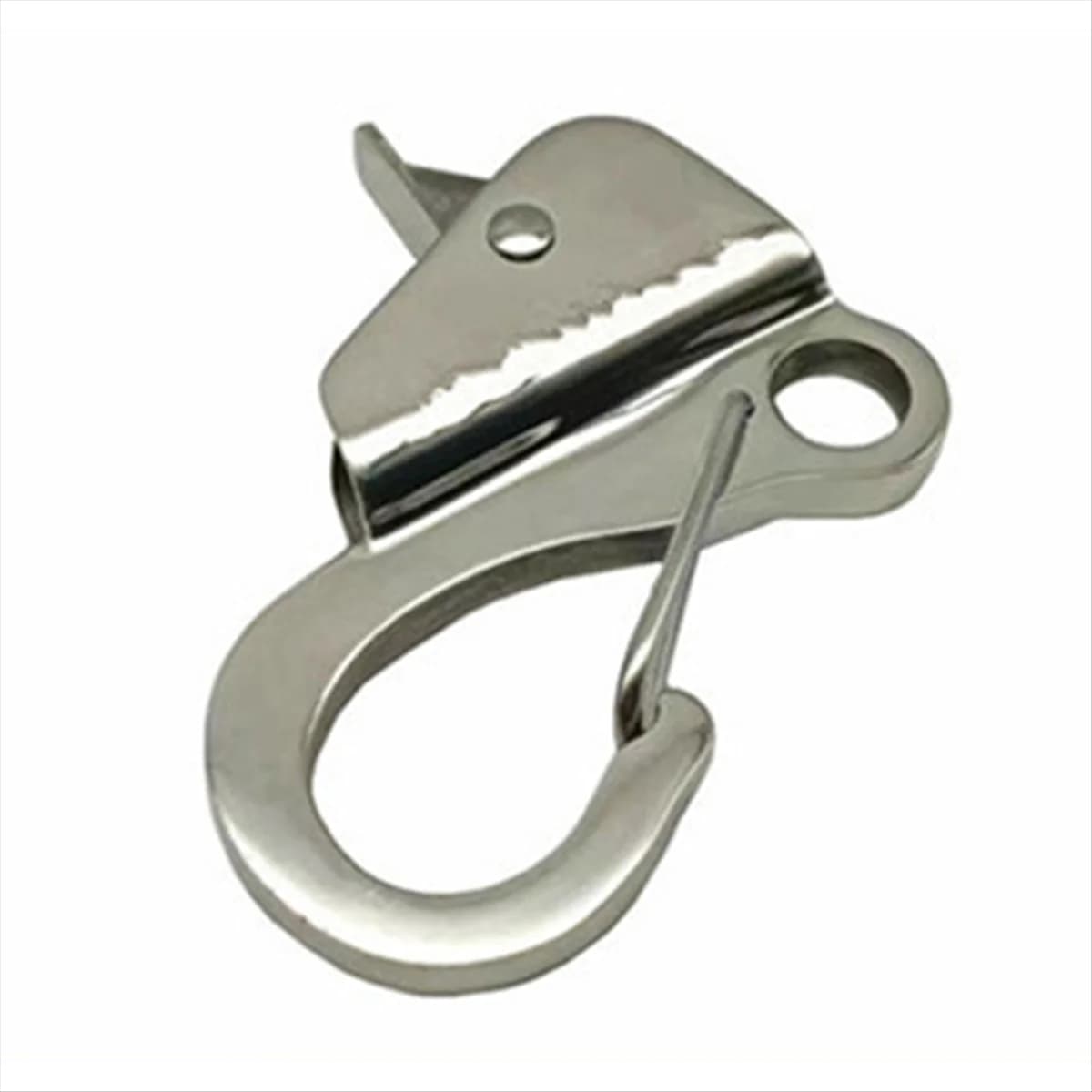 A83Z Clip per barca in acciaio inossidabile Molla a filettatura rapida Lunghezza linea regolabile Gancio di ancoraggio scorrevole Accessori per yacht marini