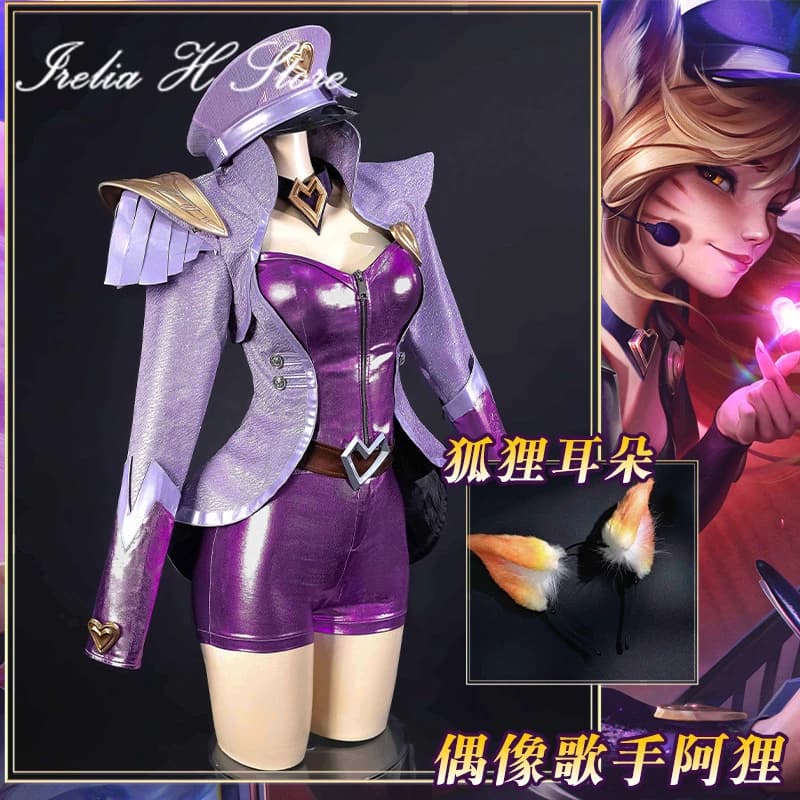 Irelia H Store LOL Popstar Ahri Costume Cosplay Donna Halloween Cosplays Gioco Anime Body sexy