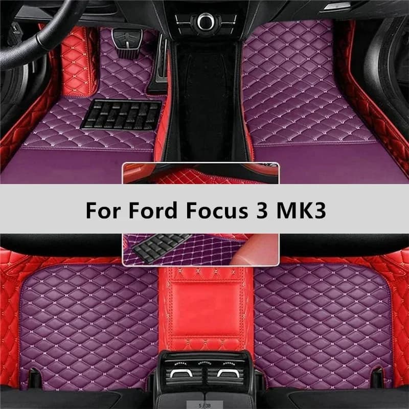 Tappetini auto personalizzati per Ford Focus 3 MK3 2014 2015 2016 2017 Tappetino per auto Accessori per interni uomo donna