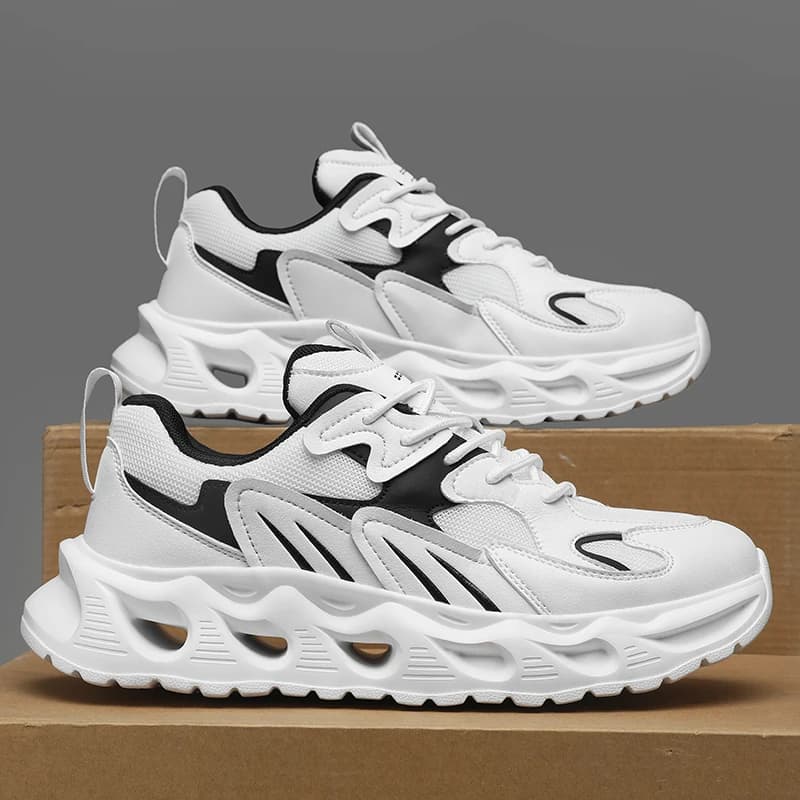 Business Leisure Men Mesh Casual Sneakers Elegant Breathable Mesh Upper Comfort Sole Daily Outdoor Walking Shoes