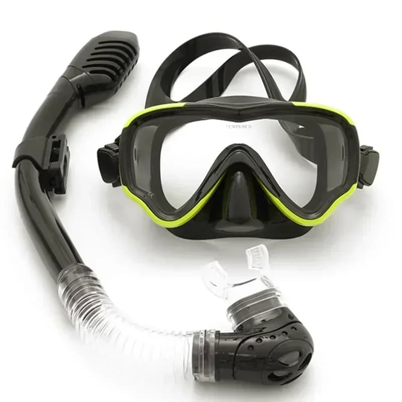 Children's Snorkeling Set, Snorkeling Equipment for Kids like Unisex Children's Swimming Goggles, Anti-fog Underwater Mask and Combo Snorkeling Dry Top