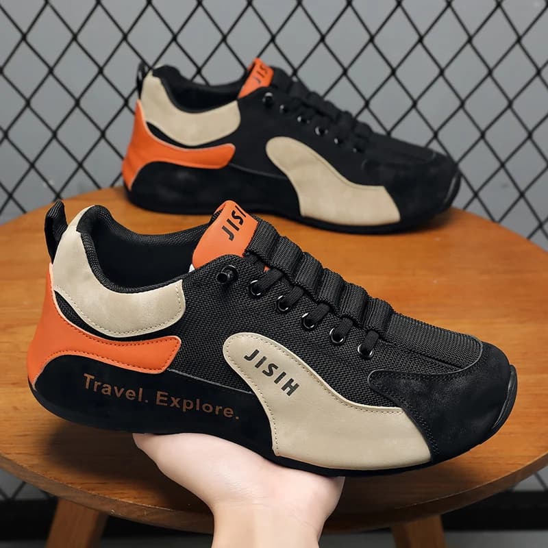 Scarpe Sportive Casual da Uomo con Lacci per Camminata e Corsa all'Aperto - Sneakers Leggere e Traspiranti per Basket ed Esercizio