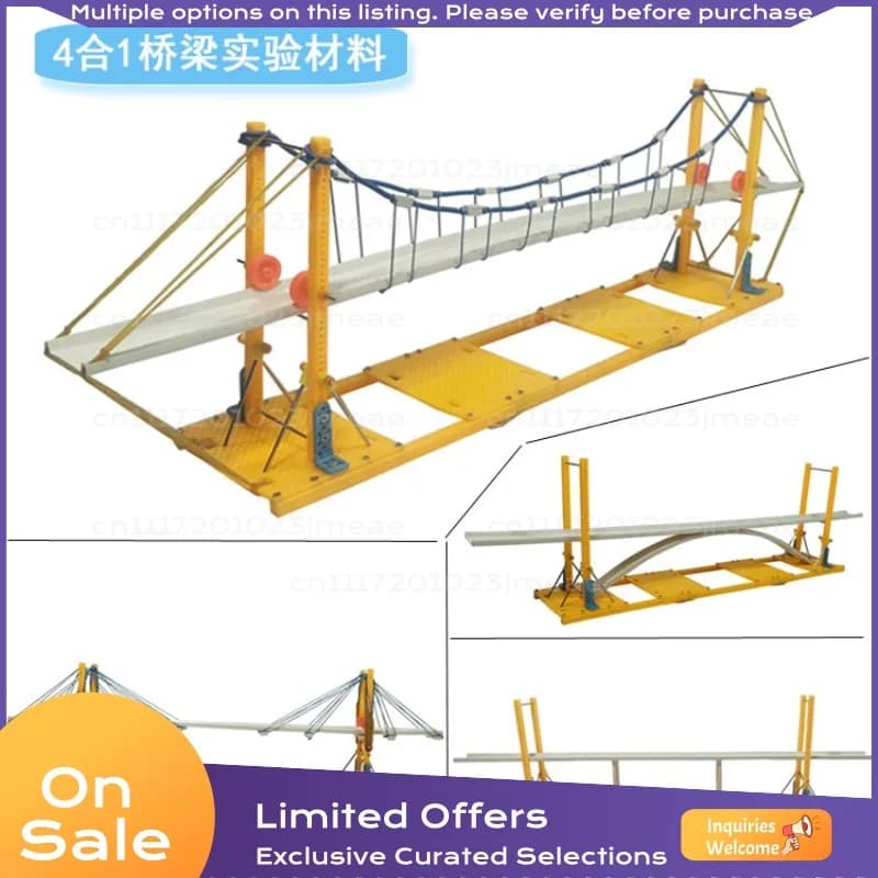 Bridge Structure DIY Model Kit STEAM STEM Science Experiment Educational Maker Materials for Primary and Middle School Students