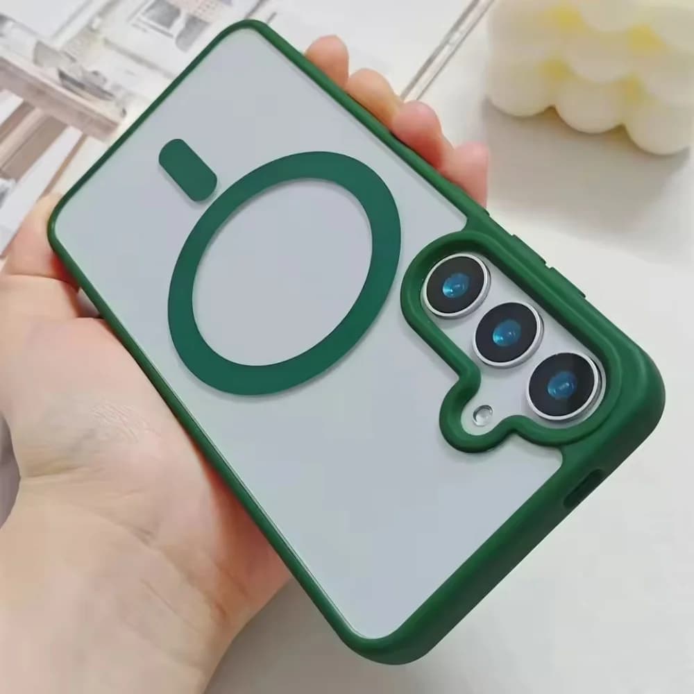 Custodia Magnetica Anti-Caduta Color Macaron per Samsung Galaxy S26 S25 S24 S23 S22 Ultra Plus Edge FE 5G, Cover Protettiva Compatibile con Magsafe